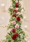 Anna's Whimsy 5.91FT Artificial Eucalyptus Garland with Flowers, Fake Rose Gypsophila Garland, Faux Floral Garland Greenery Garland for Wedding Home Party Craft Art Table Runner Decor (Dusty Pink, 1)